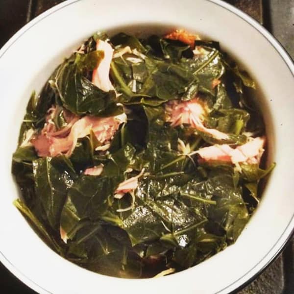 Collard Greens with Smoked Turkey Wing – Flamingo Estate