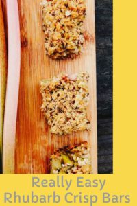 Really Easy Rhubarb Crisp Bars