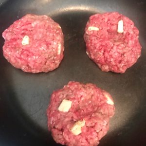 butter in burger patties